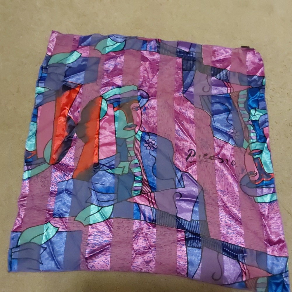 PICASSO Satin Scarf. 1967